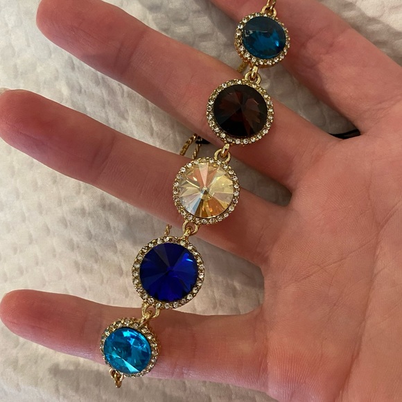 Multicolor Adjustable Stone Bracelet - Picture 3 of 3